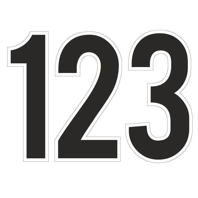 Bebas 22.75" Solid Color Numbers Yard Letters 10 pcs - Image 3