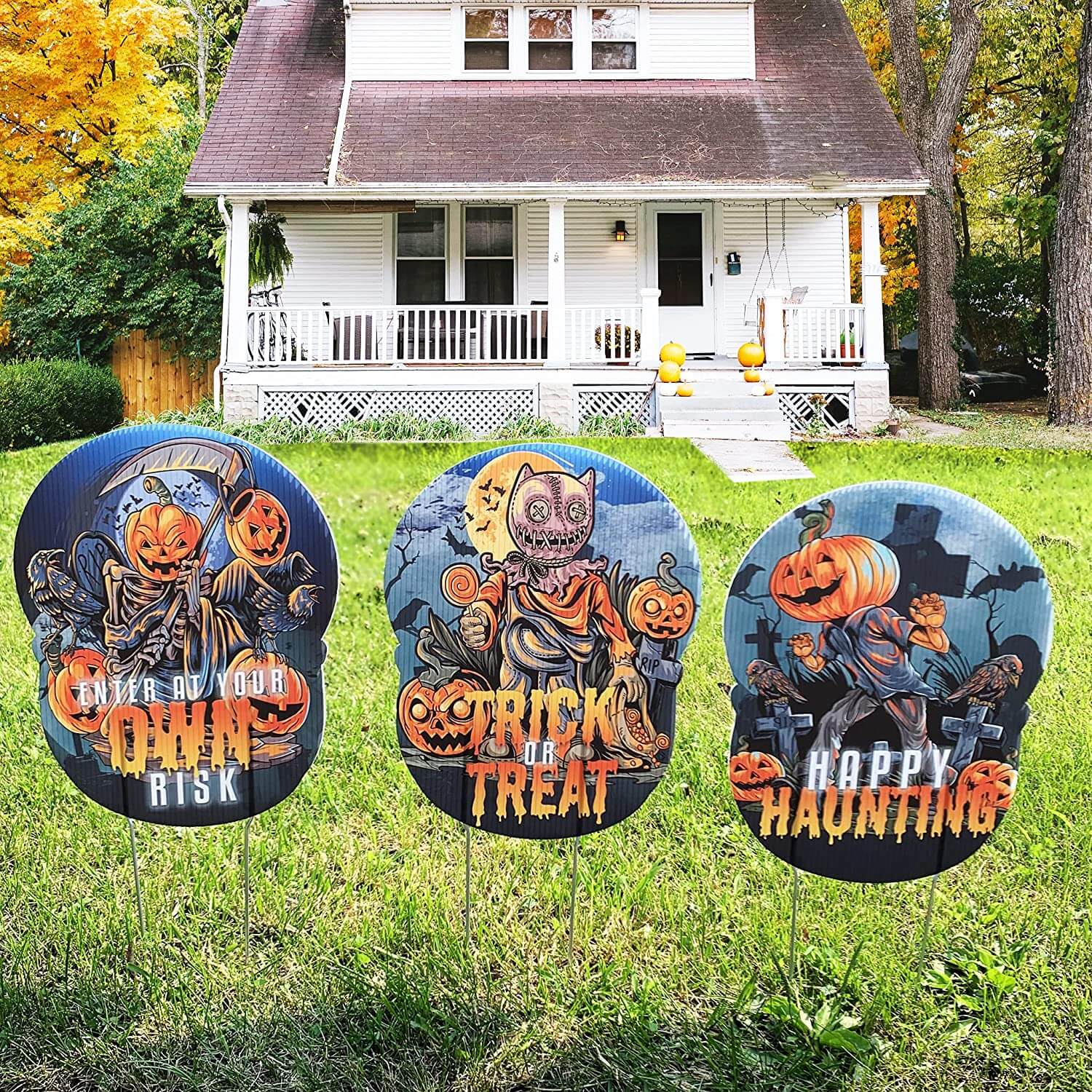 Beware Halloween Yard Signs