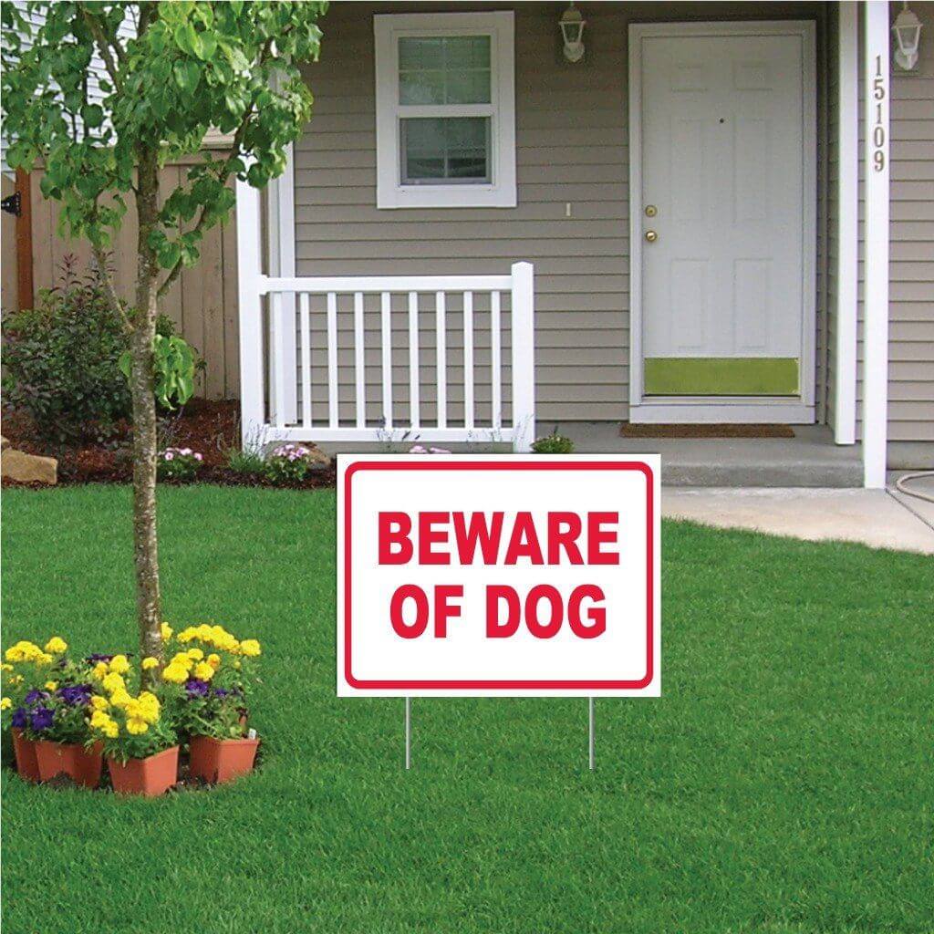 Beware of Dog Sign or Sticker