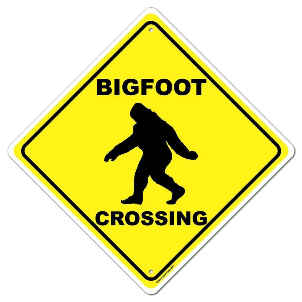 Bigfoot Crossing Sign or Sticker - Image 4