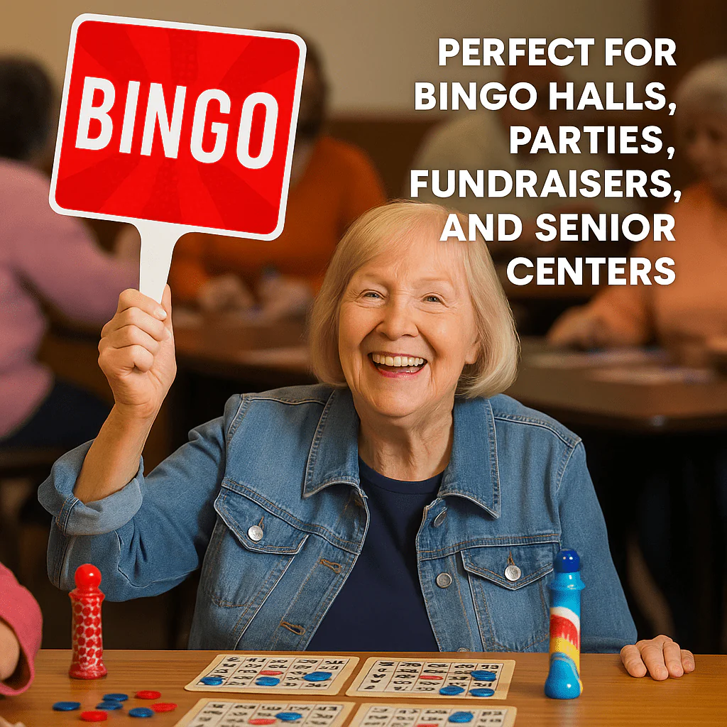 Bingo Hand Held Paddle Sign - Image 3