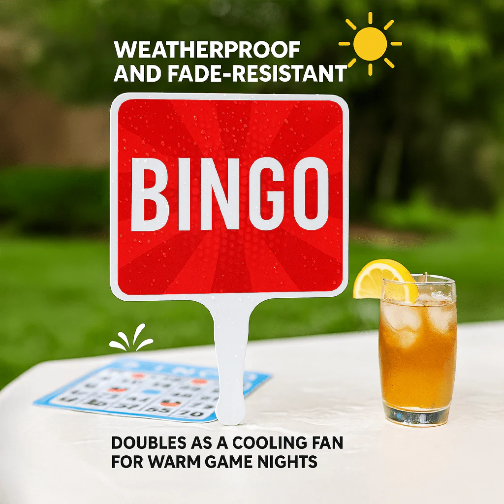 Bingo Hand Held Paddle Sign - Image 4