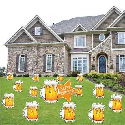 Adult Birthday Rental Business Package Yard Signs & Decorations 57 pc set - Image 2