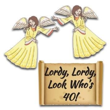 Lordy Lordy Look Who Is 40 Birthday Yard Cards - 3 pc set - Image 2