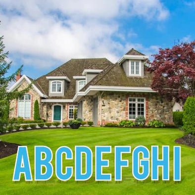 18" Bebas Solid Color Alphabet Set Yard Letter Set - 26 pcs - Image 12