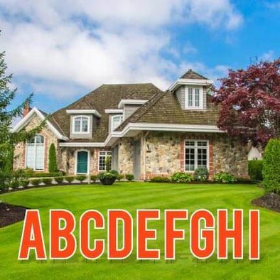 18" Bebas Solid Color Alphabet Set Yard Letter Set - 26 pcs - Image 13