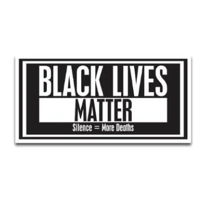 Black Lives Matter; Silence = More Deaths 12"x24" Yard Sign - Image 2