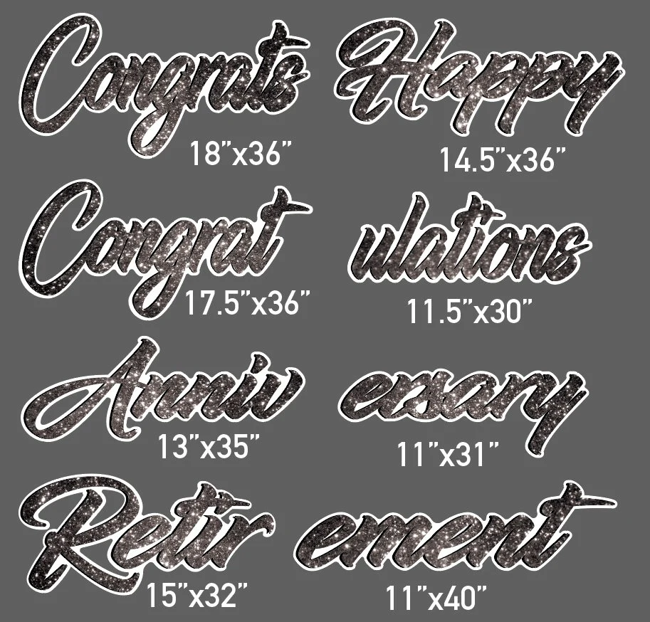 Sparkle Celebration EZ Yard Cards - Image 5