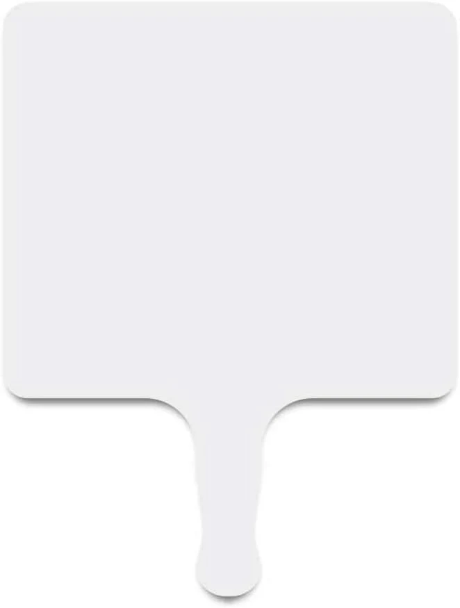 Blank Hand Fans – 4mm Corrugated Plastic Hand Fans | 10.5x8-Inches - Image 2