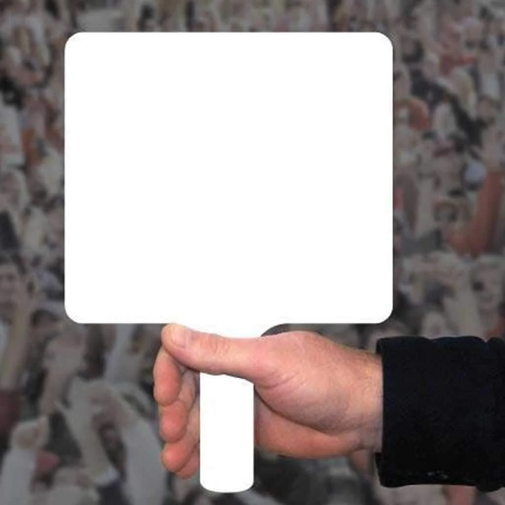 Blank Hand Fans – 4mm Corrugated Plastic Hand Fans | 10.5x8-Inches - Image 3