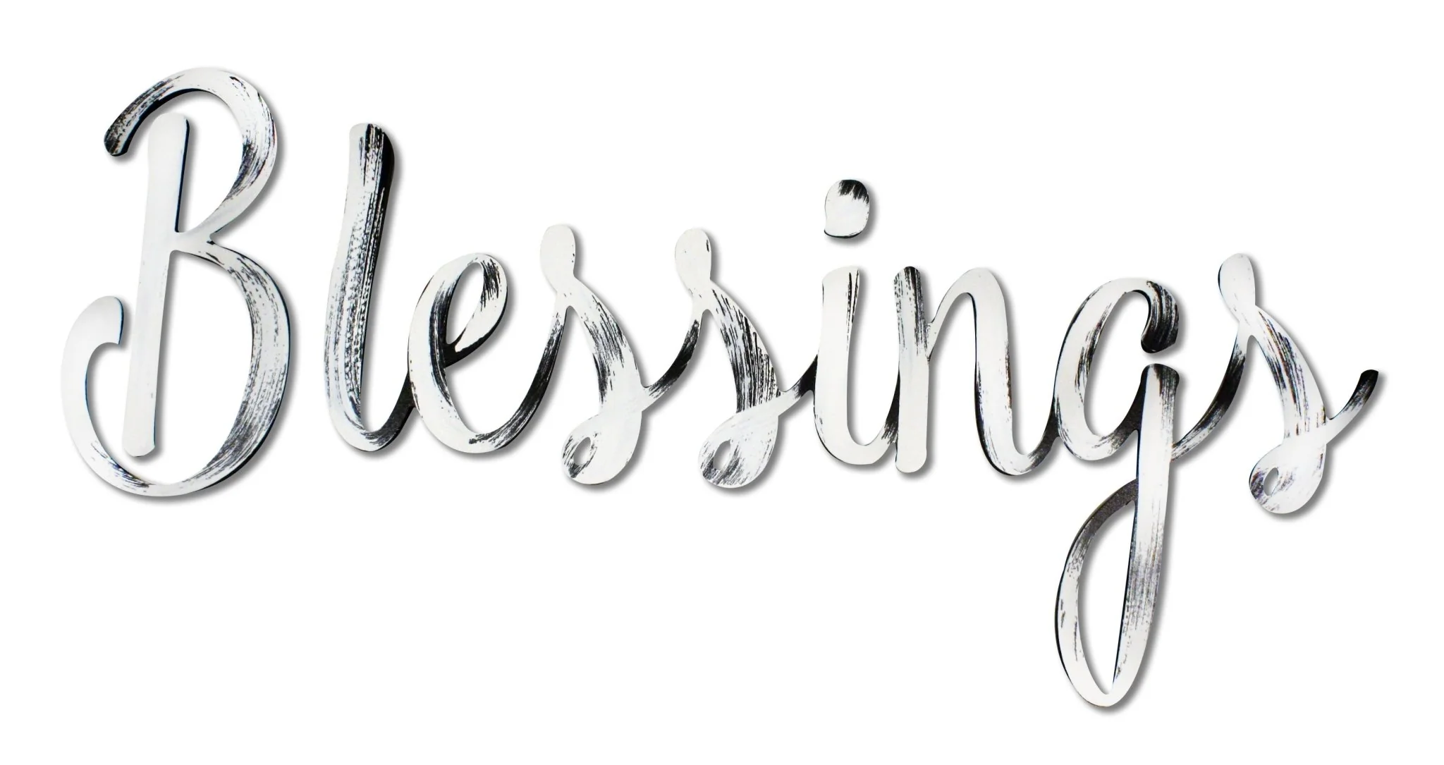 Hand Painted Blessings Word Wall Decor - Image 3