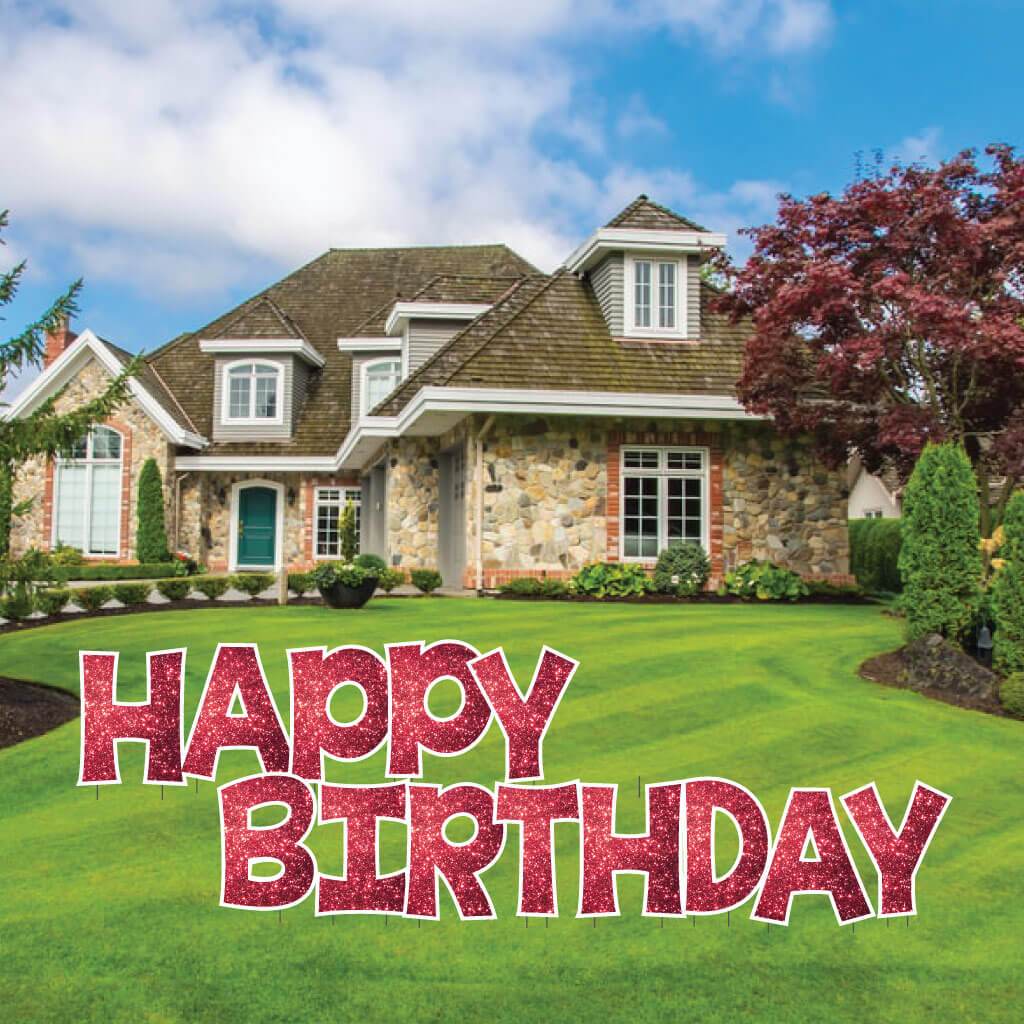 Sparkle 22.75" KG The Last Time Happy Birthday Yard Greeting 13 pc set - Image 16