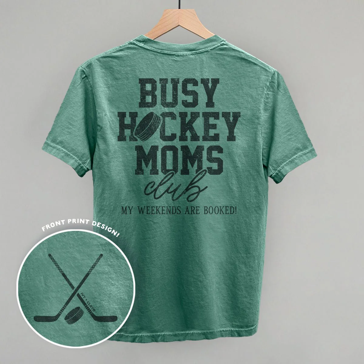 Busy Hockey Moms Club (Back Print) - Image 5