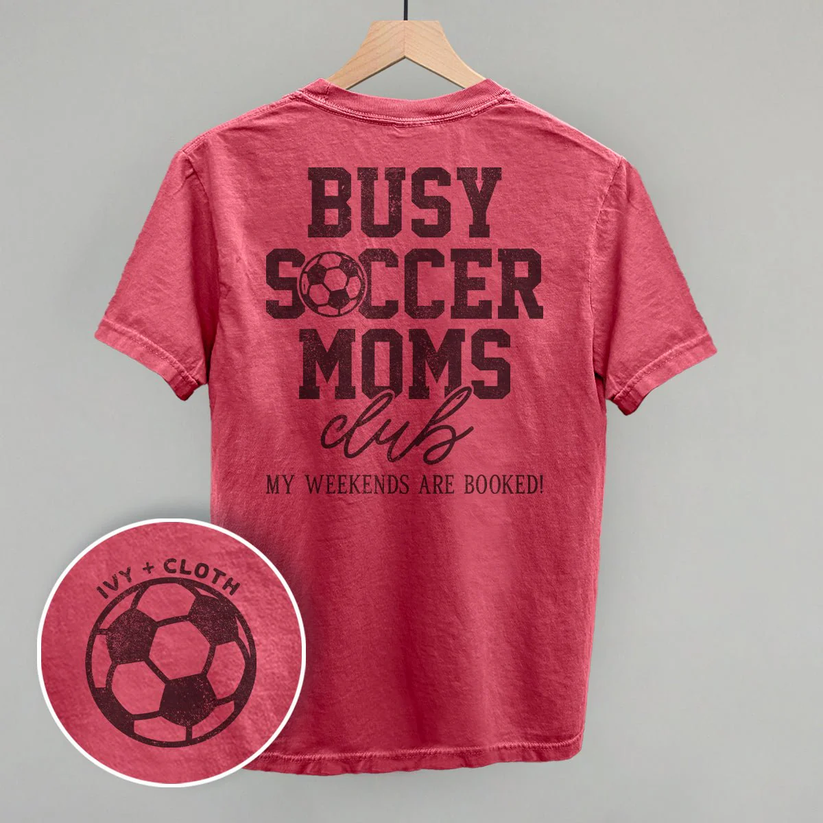 Busy Soccer Moms Club (Back Print) - Image 4