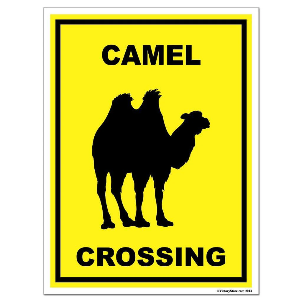 Camel Crossing Sign or Sticker - Image 4
