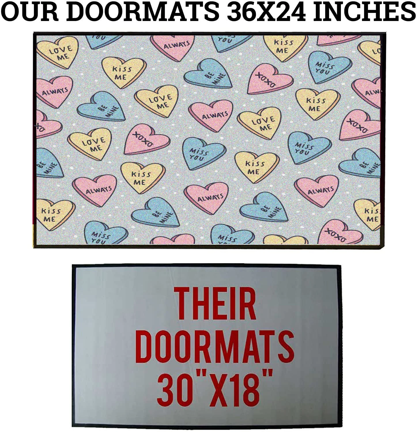 Candy Hearts Doormat - Image 3