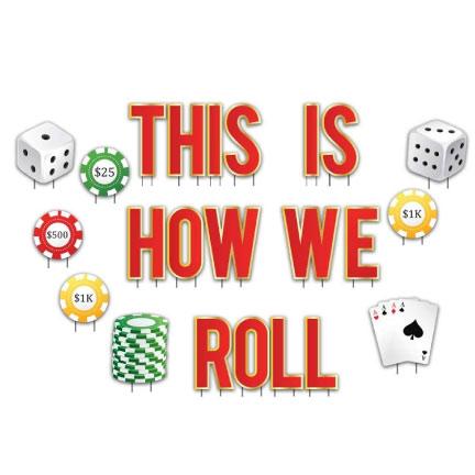 Casino Party Decorations and Yard Letters 23 piece set - Image 2