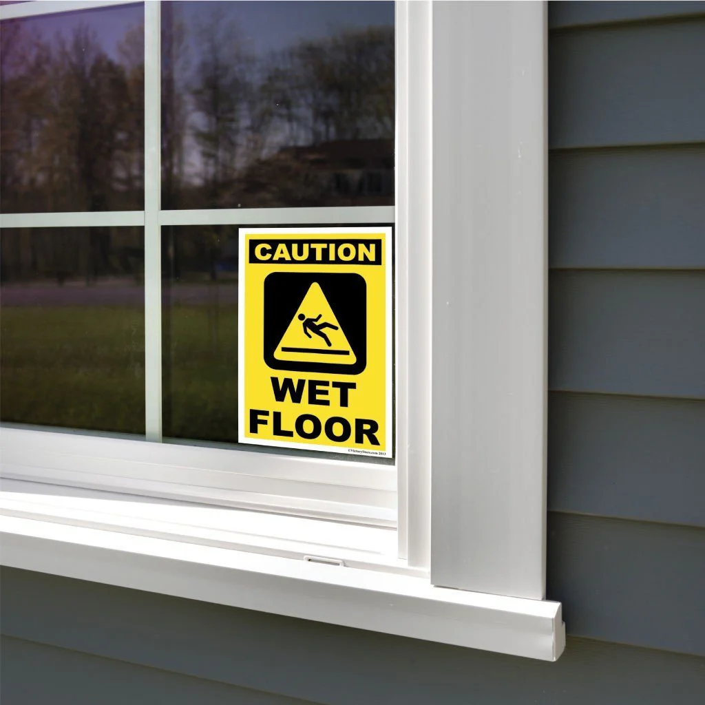 Caution Wet Floor Sign or Sticker - Image 12