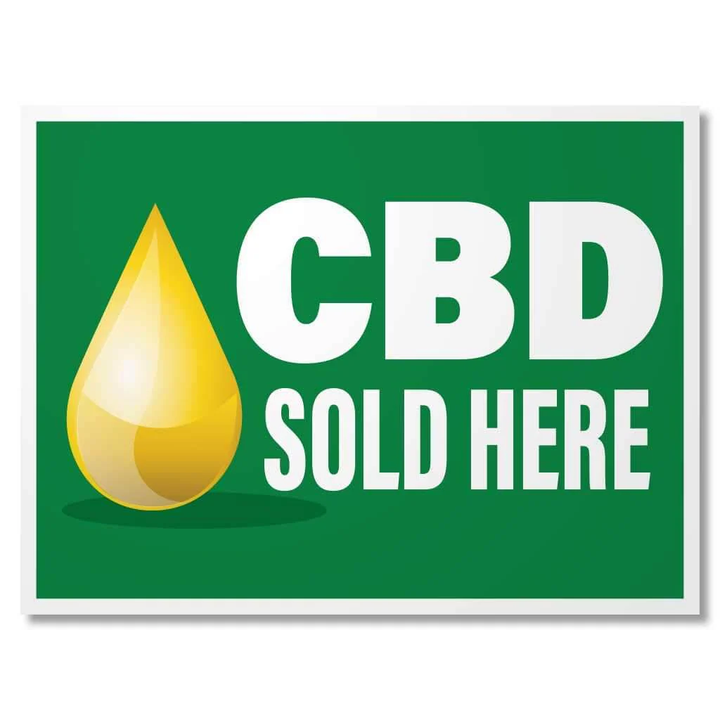 CBD Sold Here Banner & Sign Set - Image 4