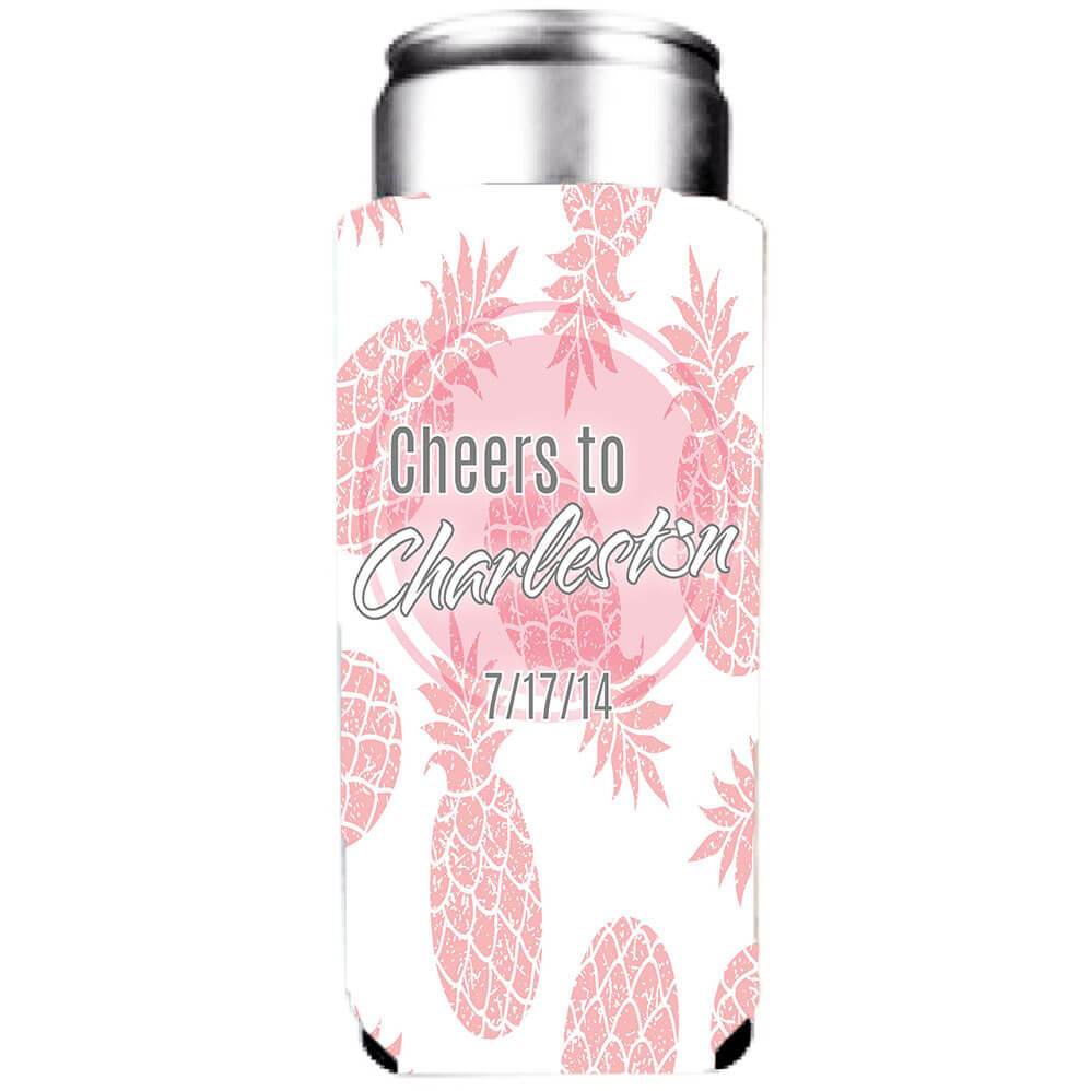 Charleston Themed Bachelorette Party Custom Can Cooler Set - Image 6