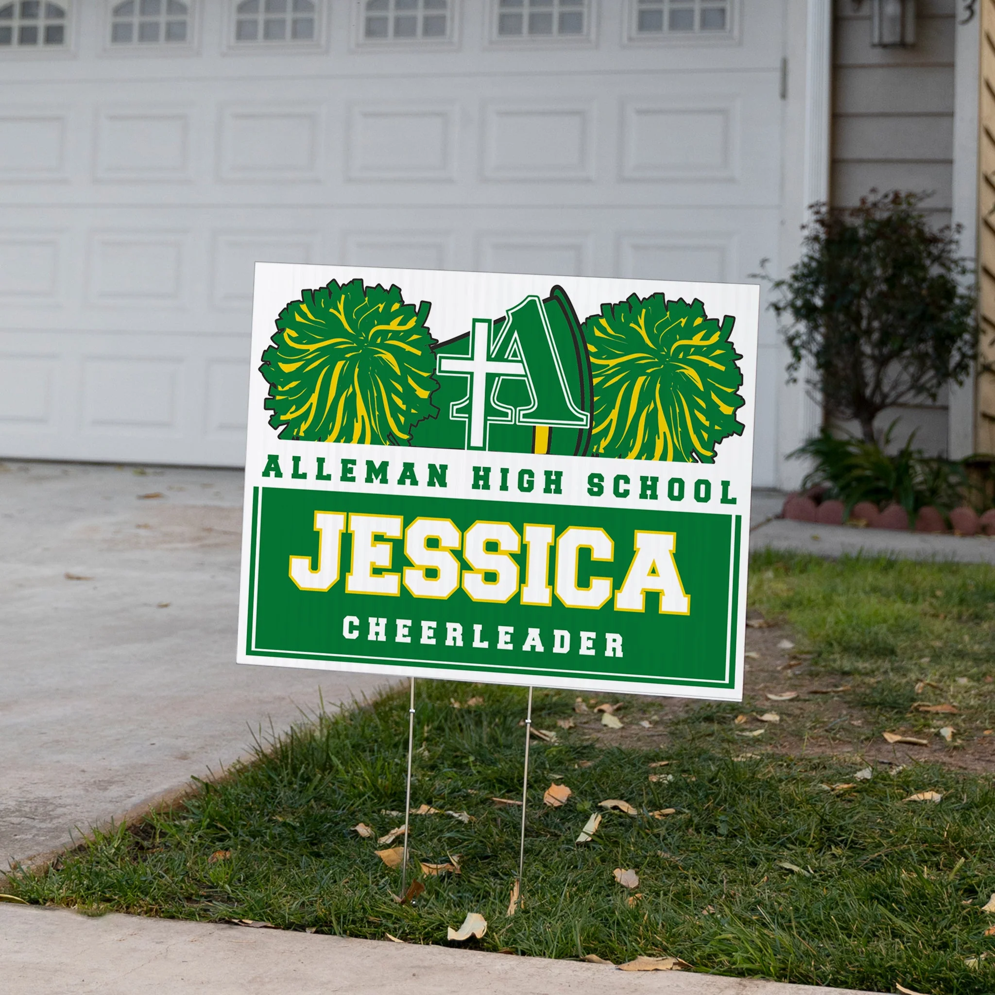 Cheerleader Team 18"x24" Custom Yard Signs - Image 2