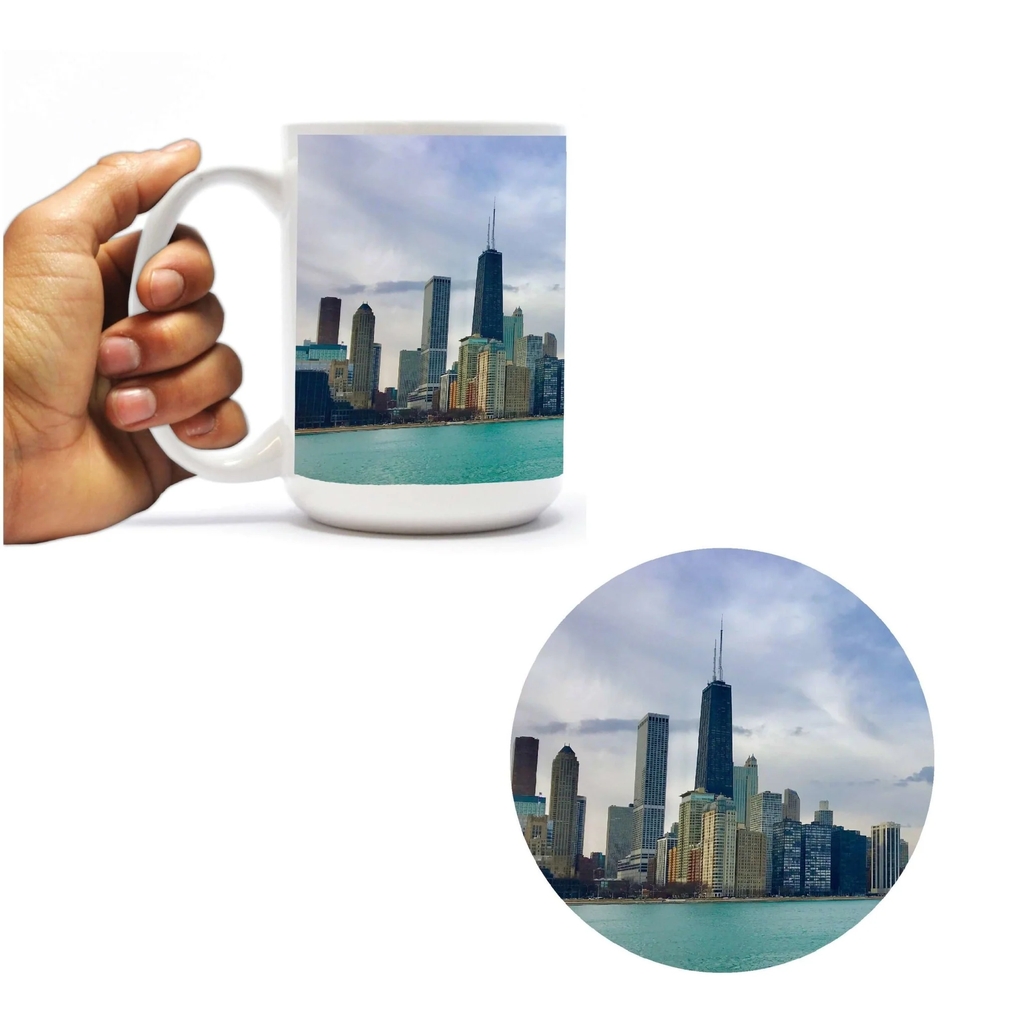 Chicago Skyline Mug & Coaster Gift Pack