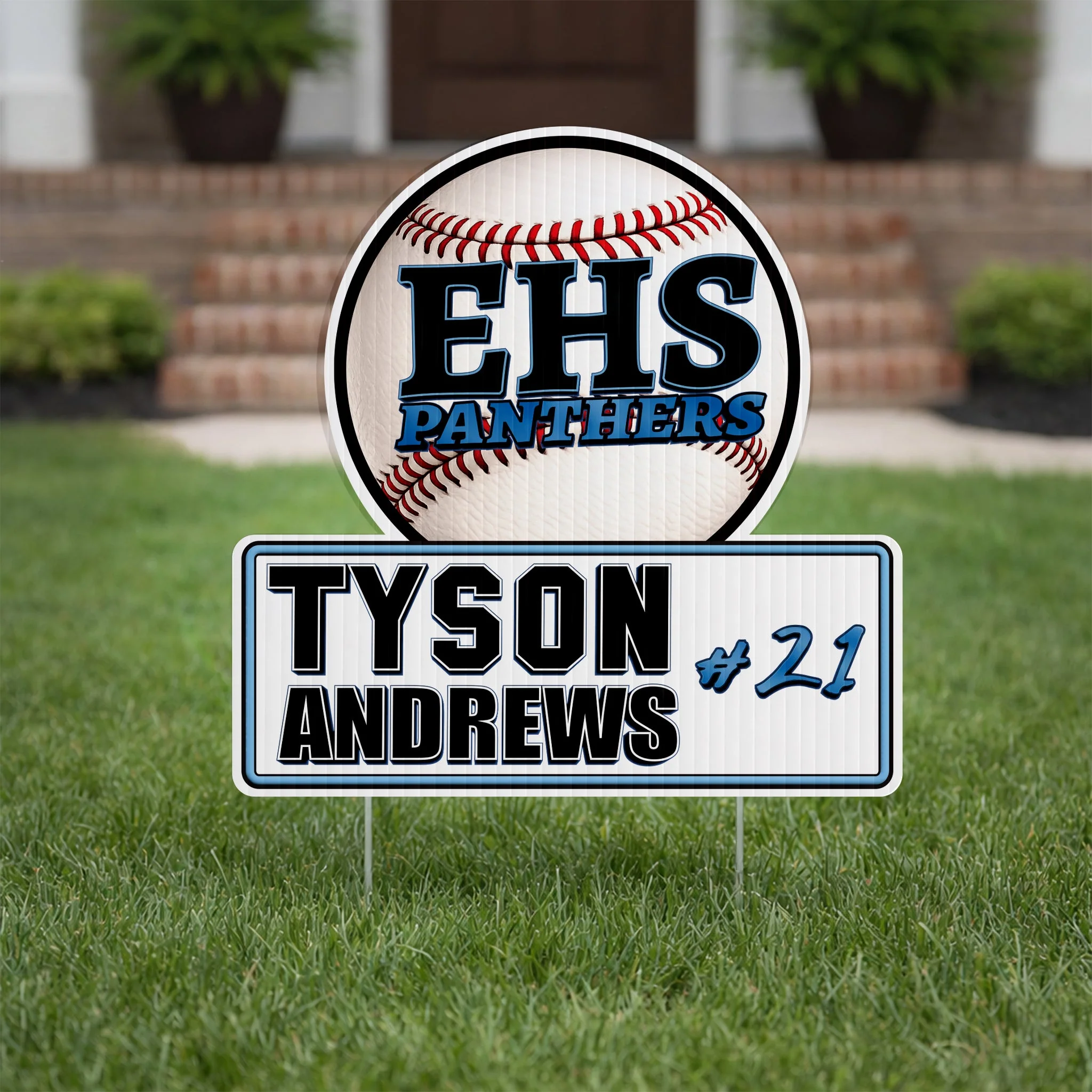 22x22" Circle with Rectangle Yard Sign - Image 2