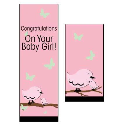 Congratulations On Your Baby Girl Door Banner - Image 3