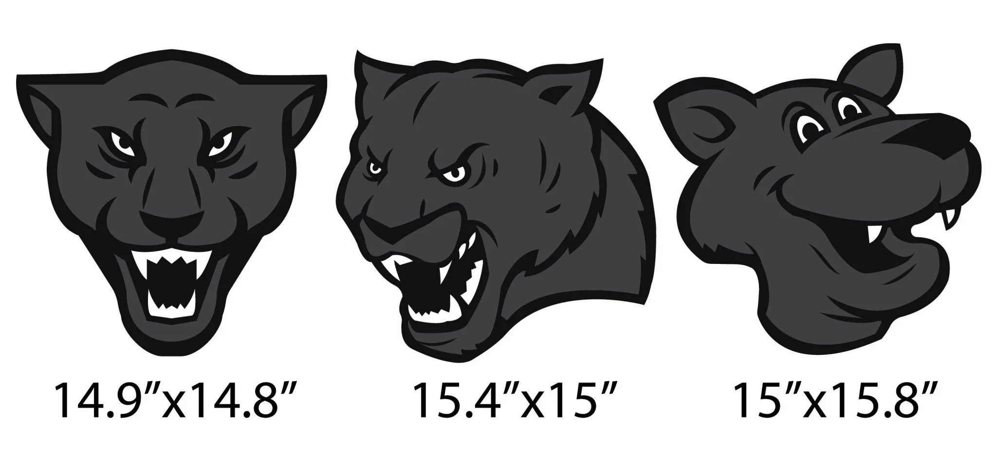 Small Panther Mascot Yard Sign Accessory Set - Image 2