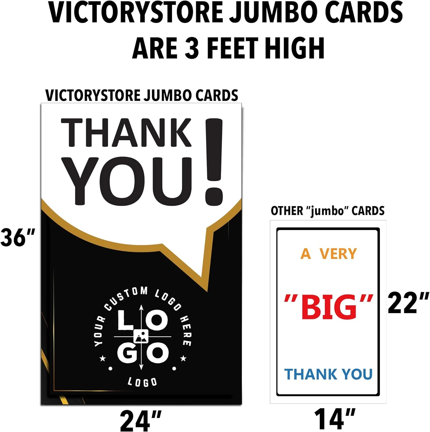 Giant Corporate Custom Logo Thank You Cards - Image 7