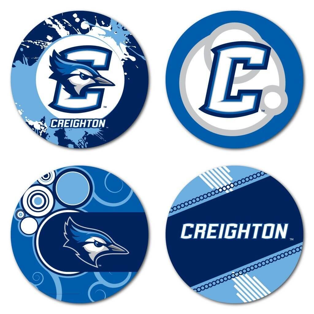 Creighton University Fun Coaster Set of 4