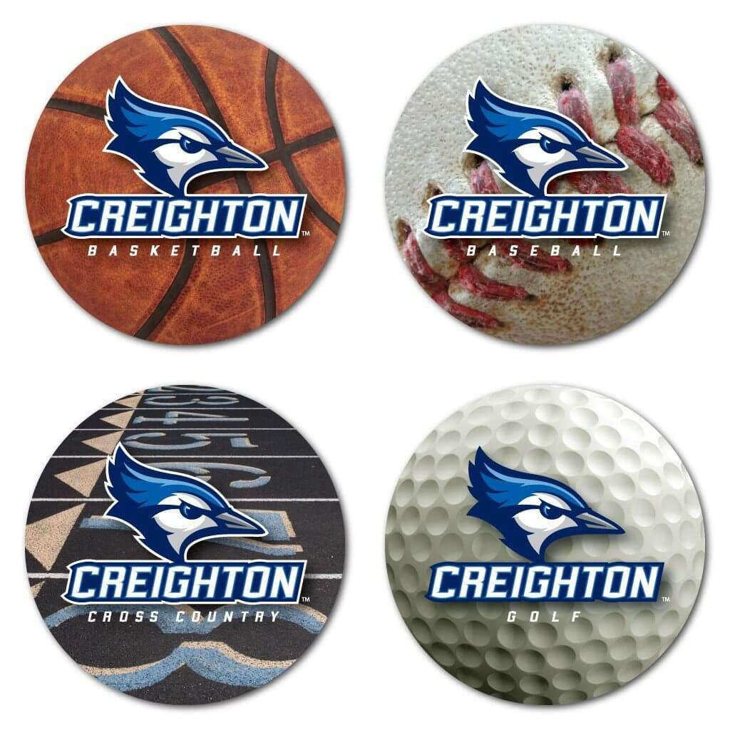 Creighton University Sports Design Coaster Set of 4