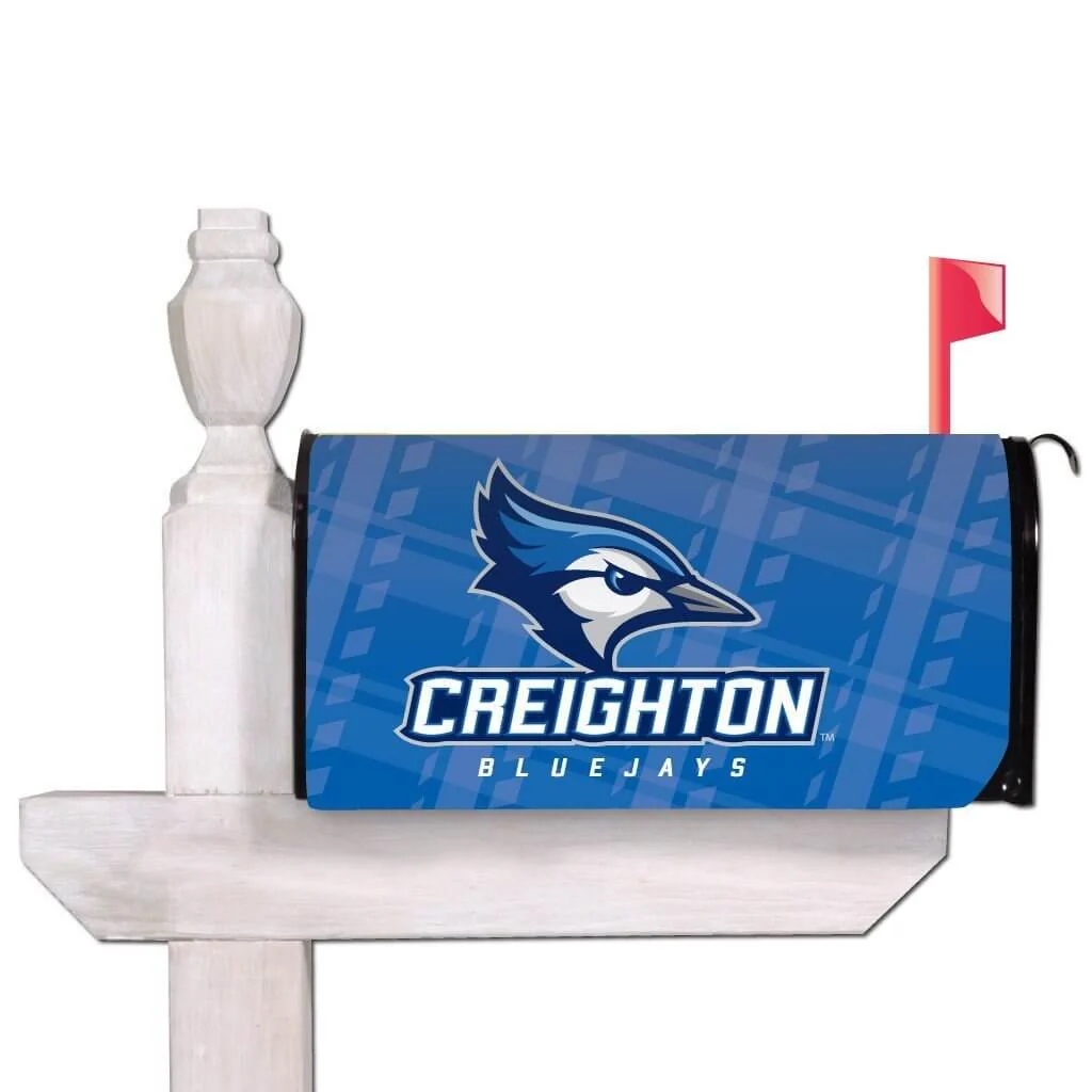 Creighton University Plaid Magnetic Mailbox Cover