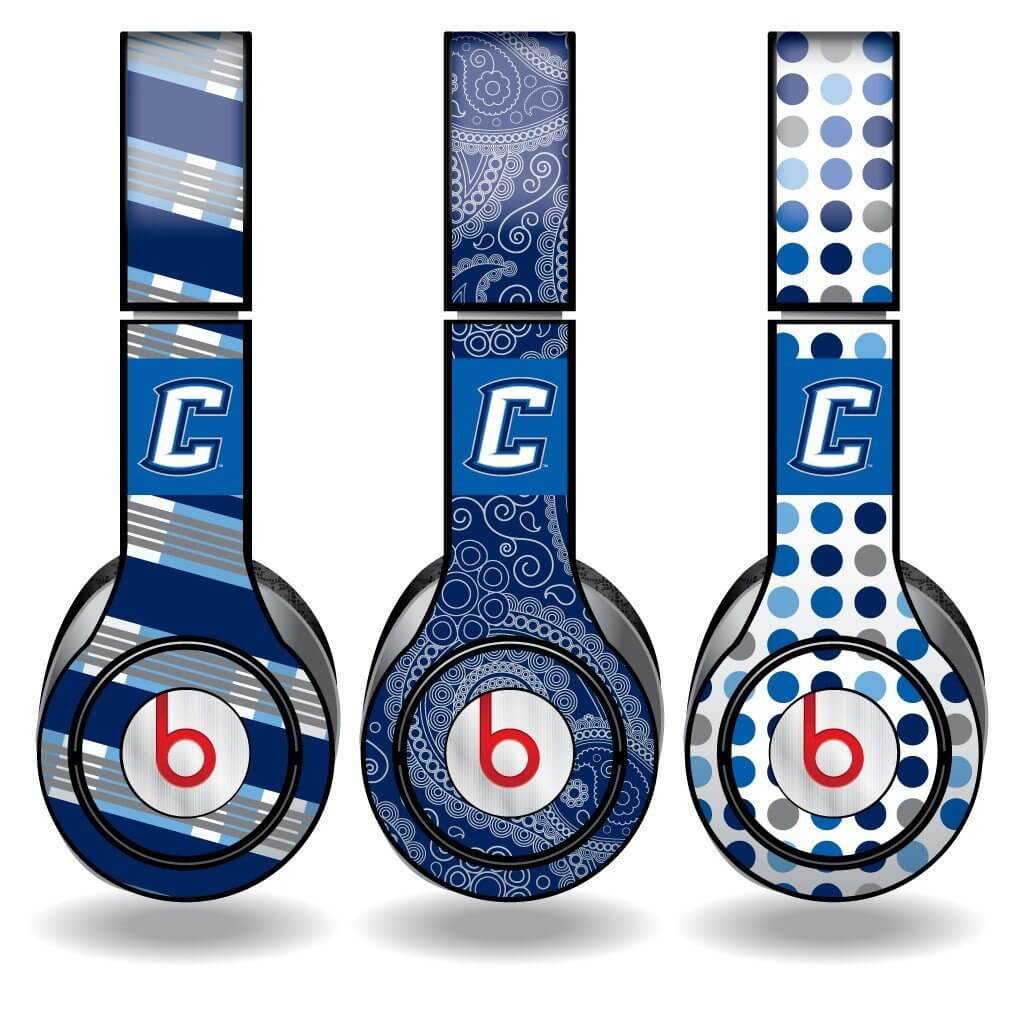 Creighton University Patterns Skin Set of 3 for Beats Solo HD