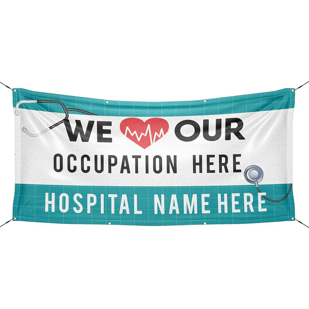 Custom 3x6 FT Medical Staff Hospital Banner