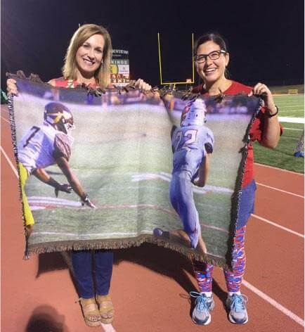 Custom Athlete Photo Blanket - Image 3