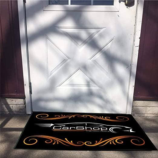 Personalized Auto Shop Door Mat - 24x36 Inches - Image 4