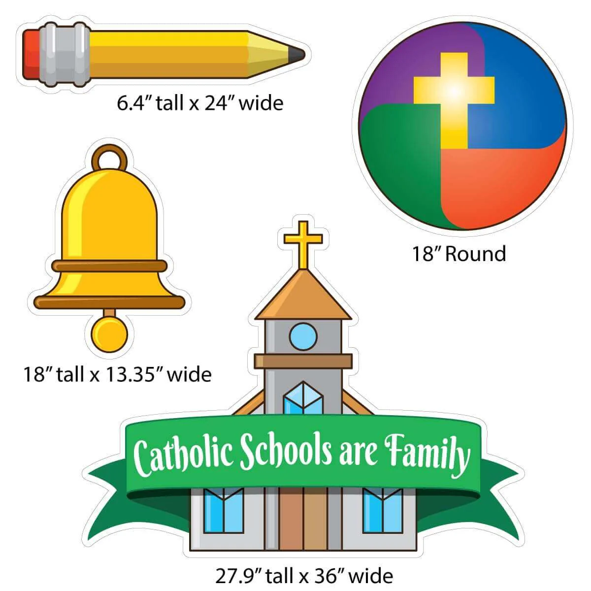 Custom Catholic Schools Week Yard Sign Decoration - Image 4