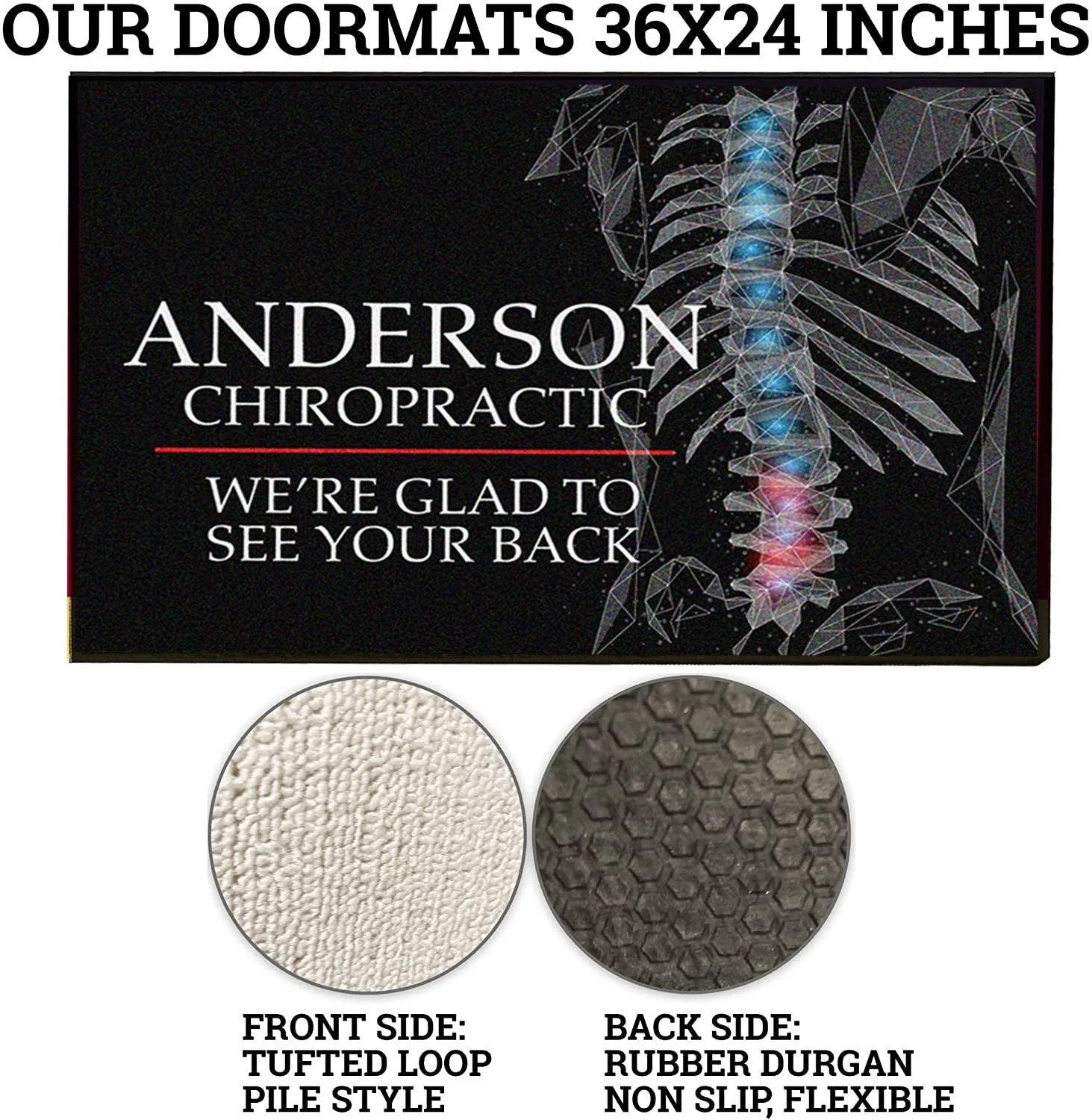 Custom Chiropractor Door Mat - Image 2