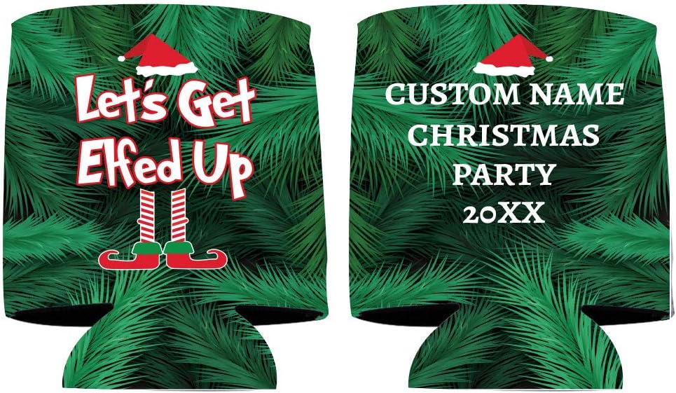 Custom Christmas Can Cooler - Let's Get Elfed Up - Image 7