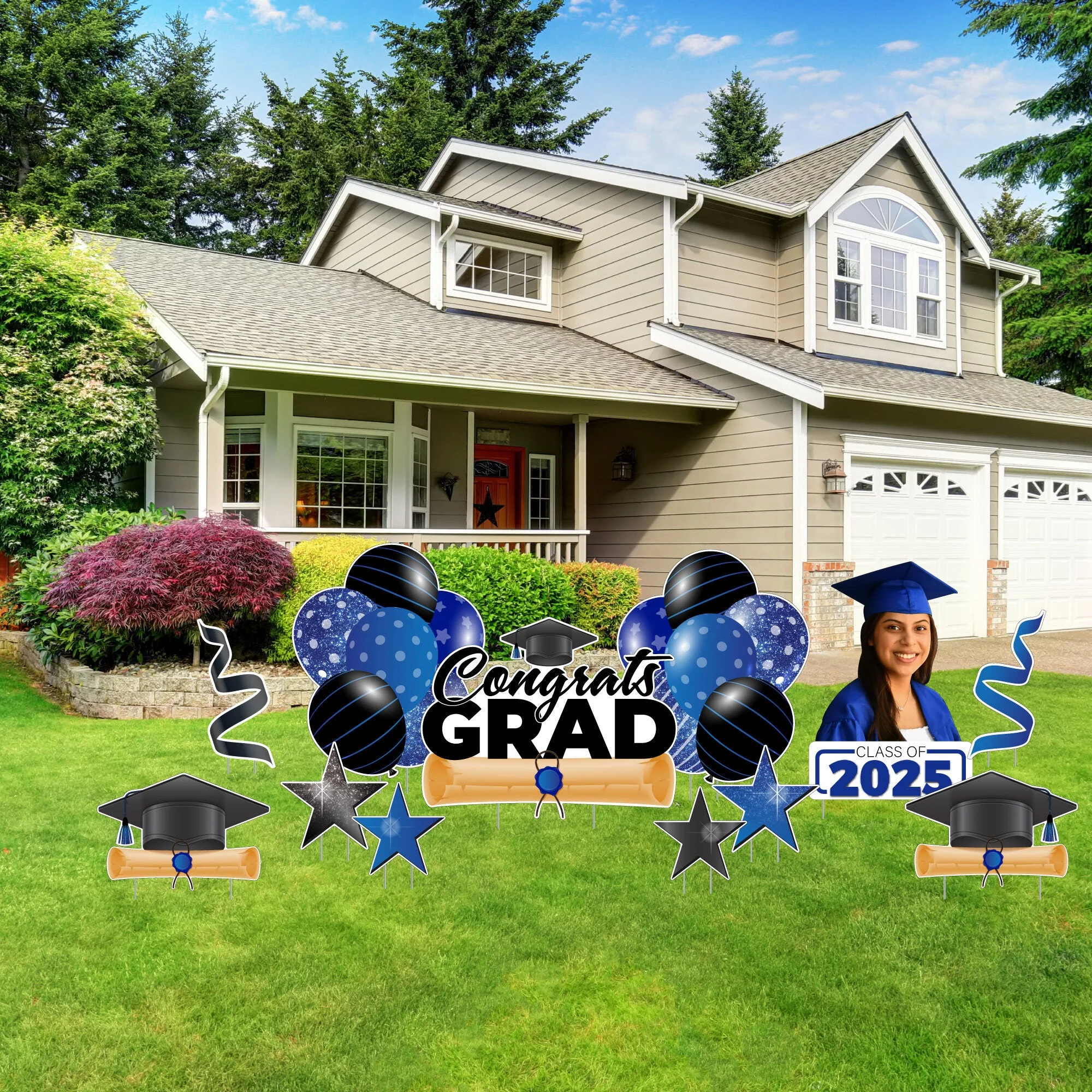 Custom 2026 Graduation Photo Cutout Yard Sign - Image 3