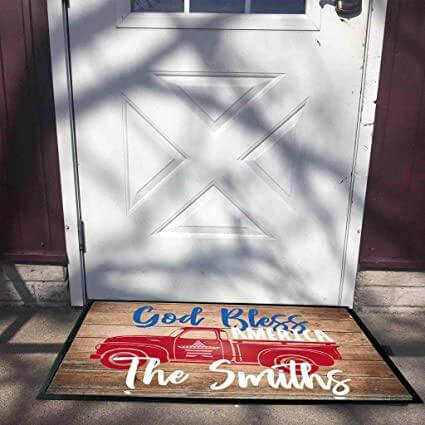 Custom God Bless America Doormat - Image 3