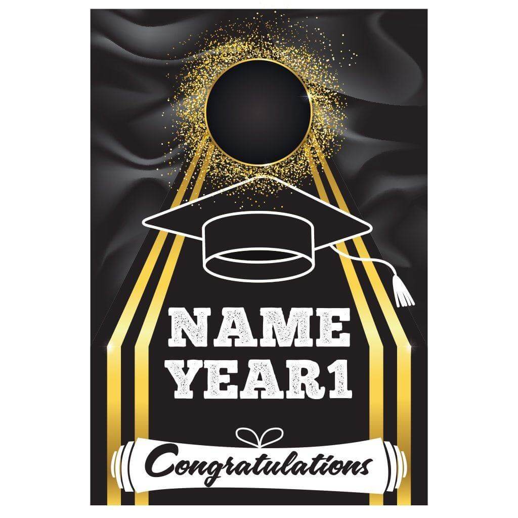 Custom Graduation Cornhole Game with Bags - Image 3
