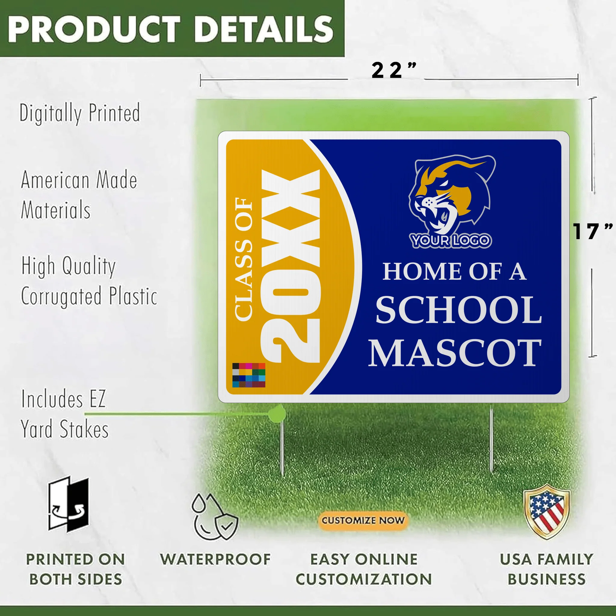 Custom Graduation Class Yard Sign - Image 3
