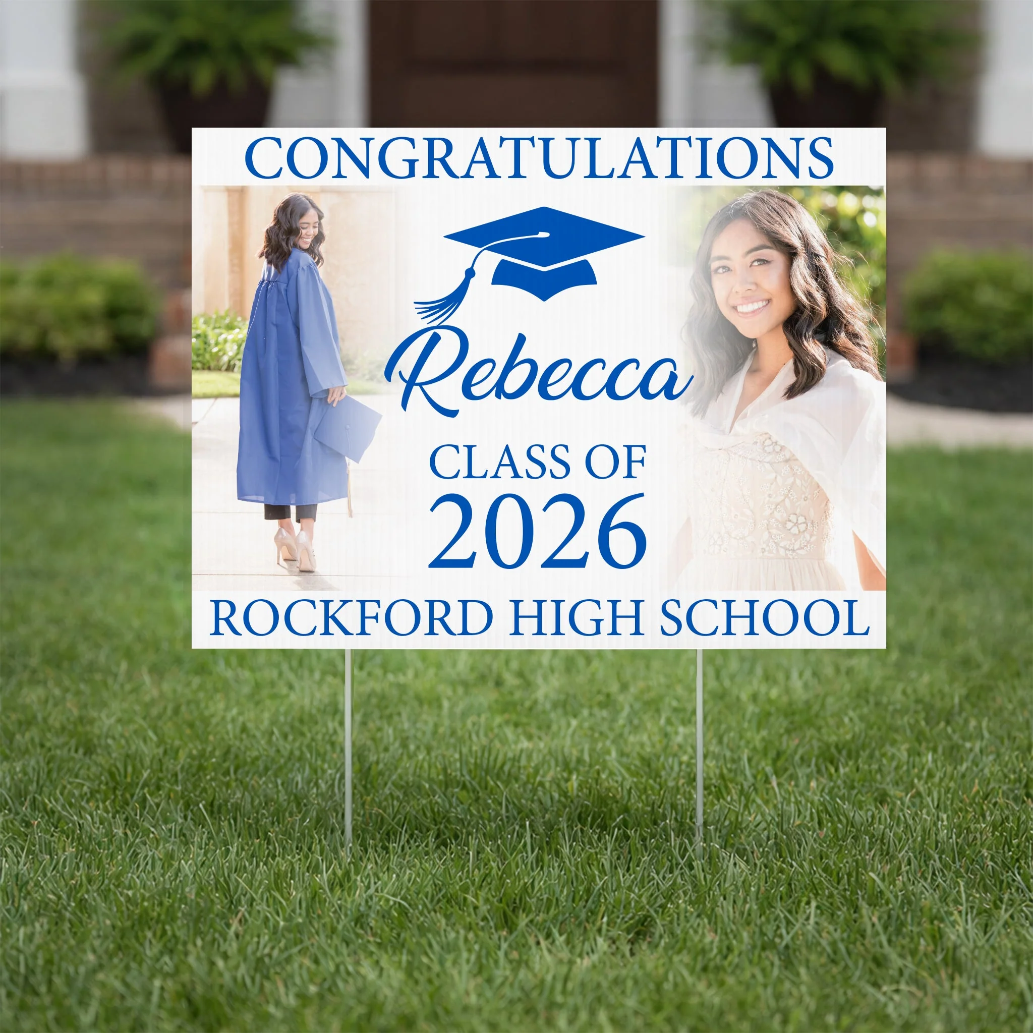 Custom Graduation Yard Signs 18"x24" Senior Yard Signs - Image 3