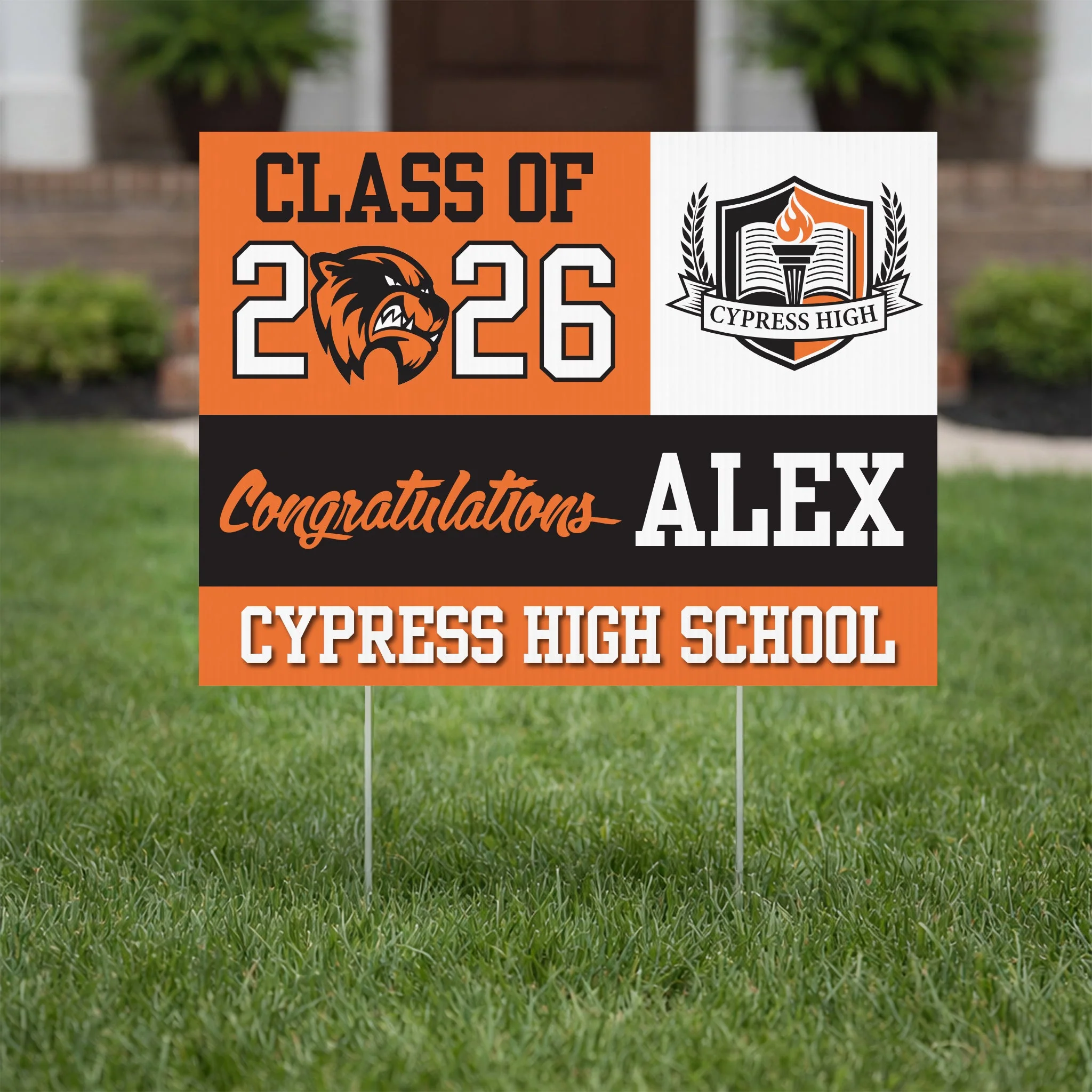 Custom Graduation Yard Signs 18"x24" Senior Yard Signs - Image 7