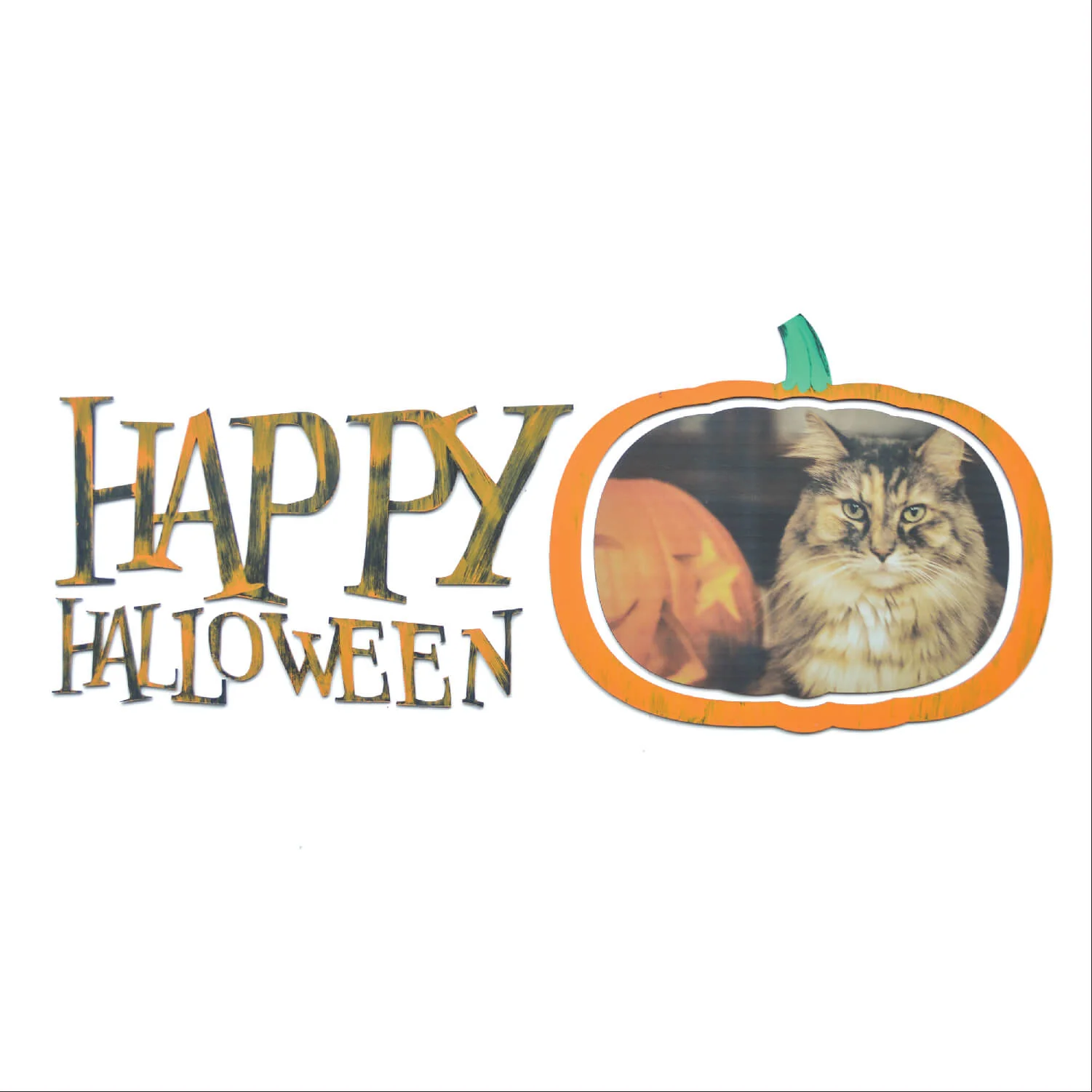 Custom Photo Wall Art with Handpainted Happy Halloween Wall Words (19516) - Image 2