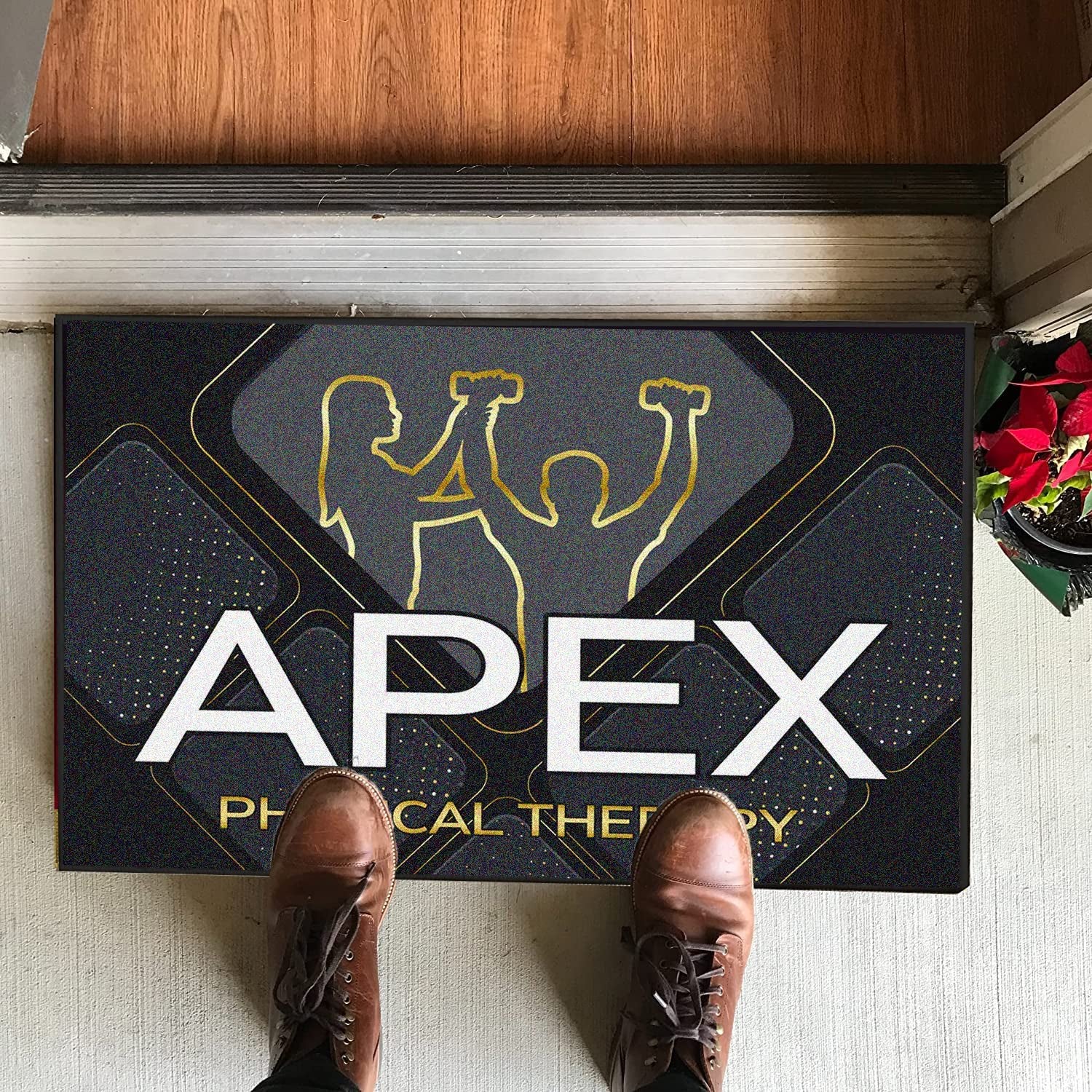 Custom Physical Therapy Door Mat