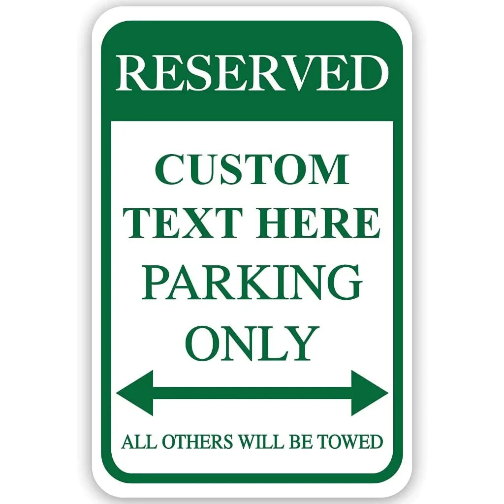 Custom Reserved Parking Aluminum Sign | 12"x 18" - Image 10