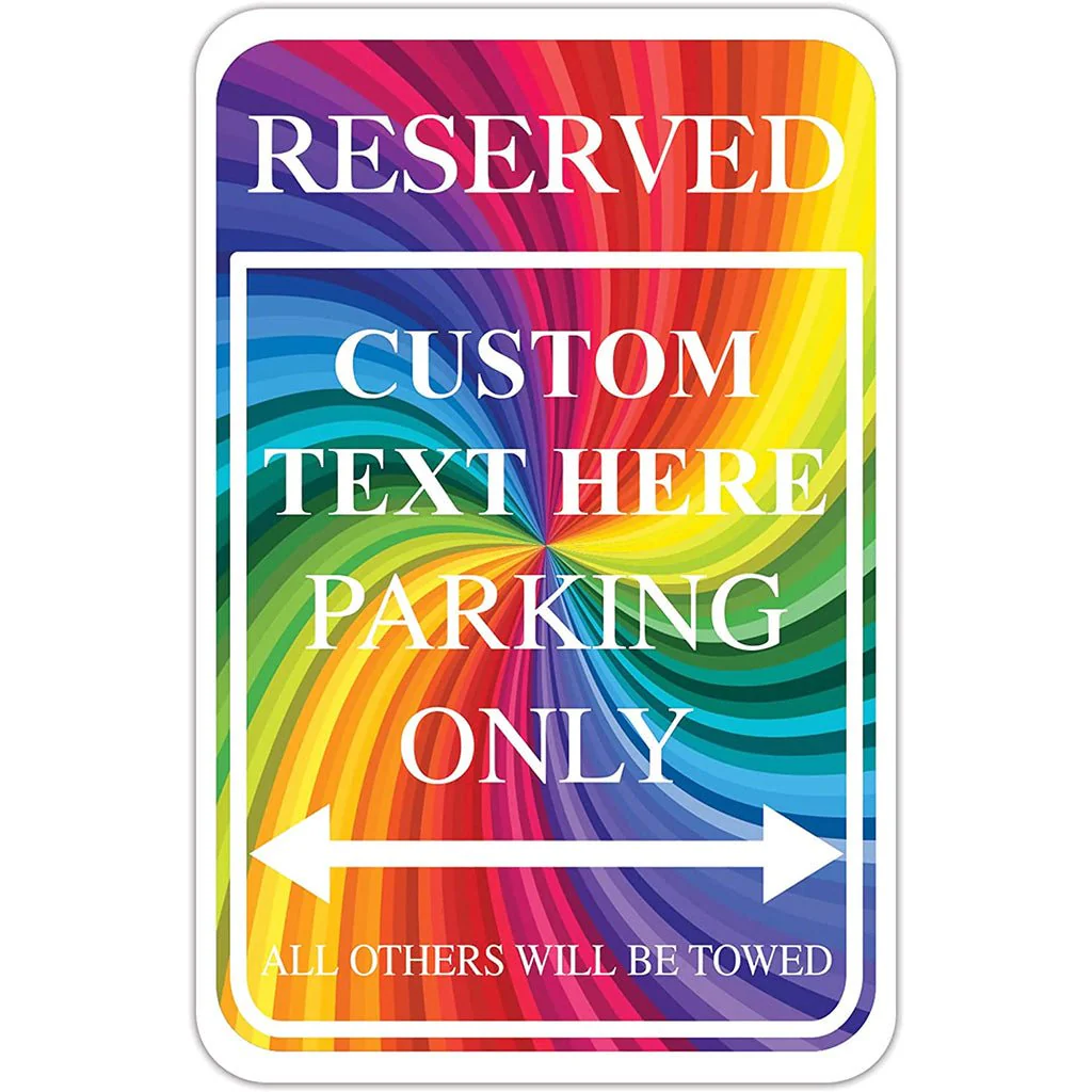 Custom Reserved Parking Aluminum Sign | 12"x 18" - Image 16
